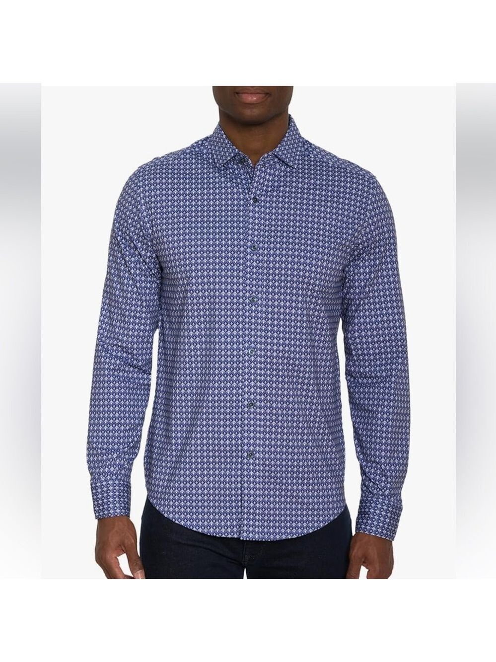 Robert Graham Men's Bernardi Long-Sleeve Button-Down Shirt Button Down Shirt L